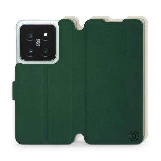 Hülle für Xiaomi 14 Pro - Farbe Grün mit Platin