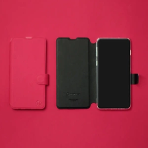 Hülle für Xiaomi Redmi 15 5G - Farbe Rot mit Schwarz