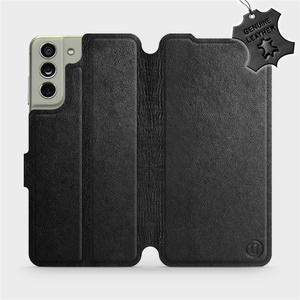 Hülle für Samsung Galaxy S21 FE - Farbe Black Leather