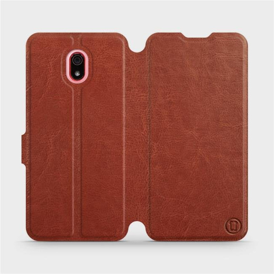 Hülle für Xiaomi Redmi 8A - Farbe Brown&Orange