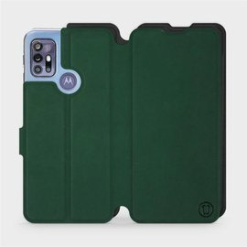 Hülle für Motorola Moto G30 - Farbe Grün mit Schwarz