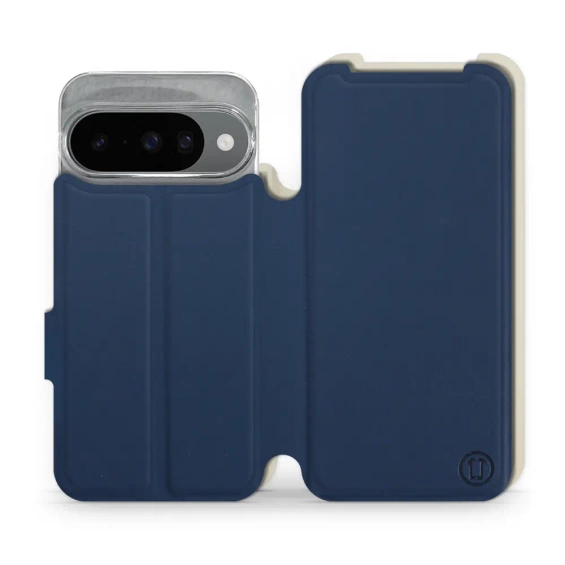 Hülle für Google Pixel 10 - Farbe Marineblau mit Platin