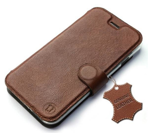 Hülle für Huawei P Smart - Farbe Brown Leather