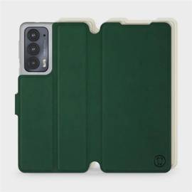 Hülle für Motorola Edge 20 - Farbe Grün mit Platin