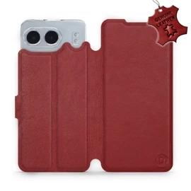 Hülle für OnePlus Nord 4 5G - Farbe Dark Red Leather