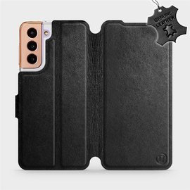 Hülle für Samsung Galaxy S21 - Farbe Black Leather