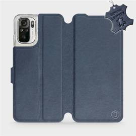 Hülle für Xiaomi Redmi Note 10s - Farbe Blue Leather