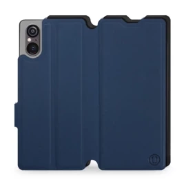Hülle für Sony Xperia 5 V - Farbe Marine mit Schwarz