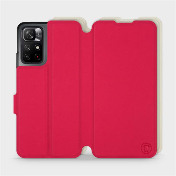 Hülle für Xiaomi Redmi Note 11S 5G - Farbe Rot mit Platin