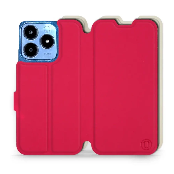 Hülle für Realme C63 - Farbe Rot mit Platin