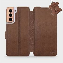 Hülle für Samsung Galaxy S21 - Farbe Brown Leather
