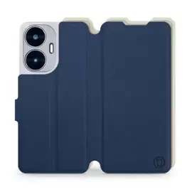 Hülle für Realme C55 - Farbe Marineblau mit Platin