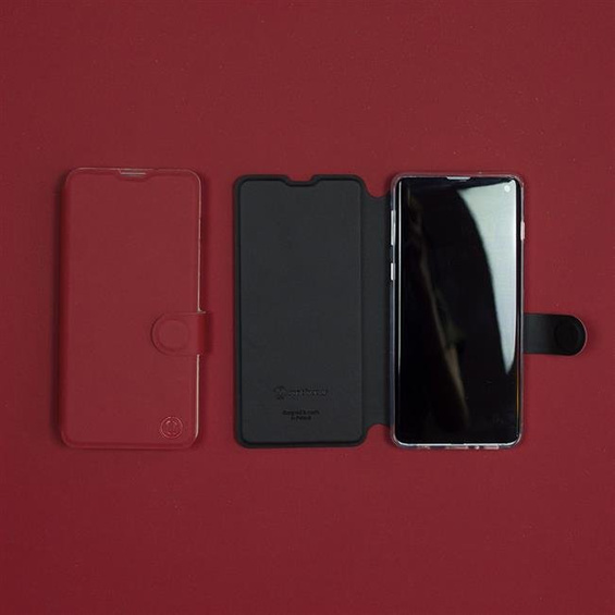 Hülle für Huawei Mate 9 Pro - Farbe Dunkelrot mit Schwarz