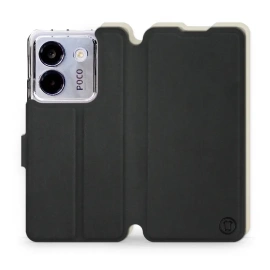 Hülle für Xiaomi POCO M7 Pro 5G - Farbe Schwarz mit Platin