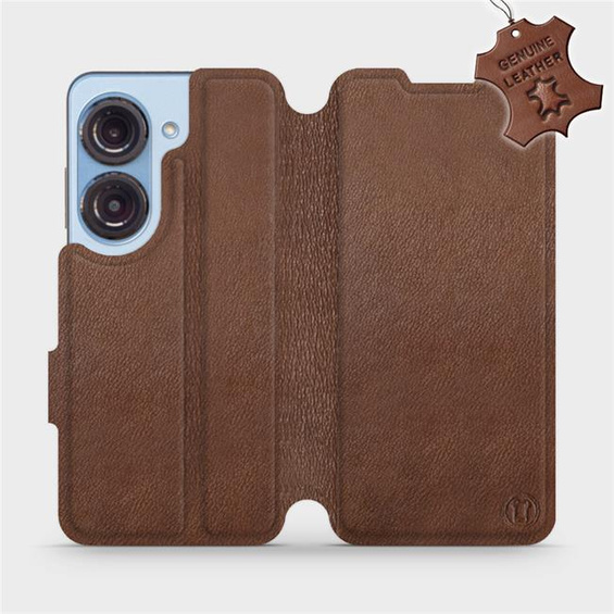 Hülle für Asus Zenfone 9 - Farbe Brown Leather
