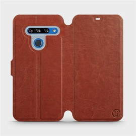 Hülle für LG G8s ThinQ - Farbe Brown&Orange