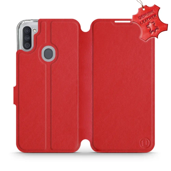 Hülle für Samsung Galaxy M11 - Farbe Red Leather