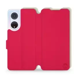 Hülle für OPPO A98 5G - Farbe Rot mit Platin