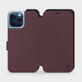 Hülle für Apple iPhone 13 Pro Max - Farbe Burgund mit Schwarz