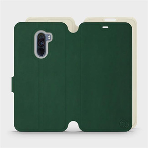 Hülle für Xiaomi Pocophone F1 - Farbe Grün mit Platin