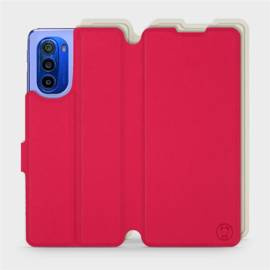 Hülle für Motorola Moto G51 5G - Farbe Rot mit Platin