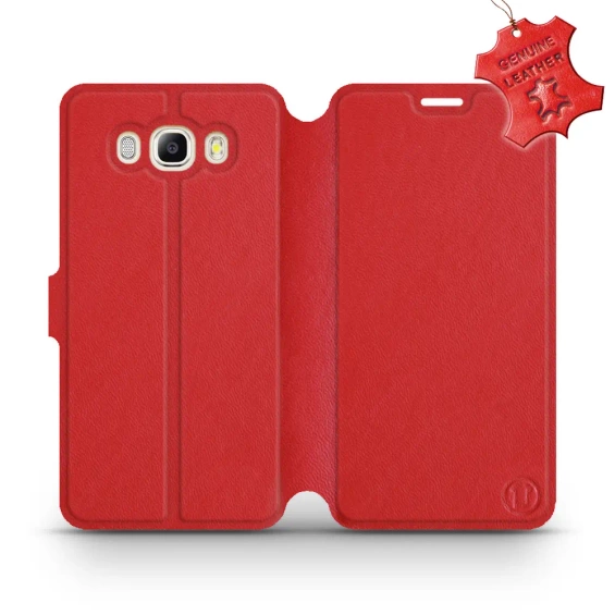 Hülle für Samsung Galaxy J7 2016 - Farbe Red Leather
