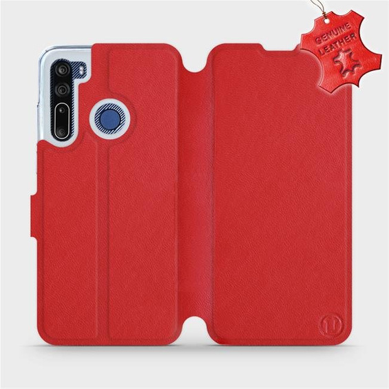 Hülle für HTC Desire 20 Pro - Farbe Red Leather