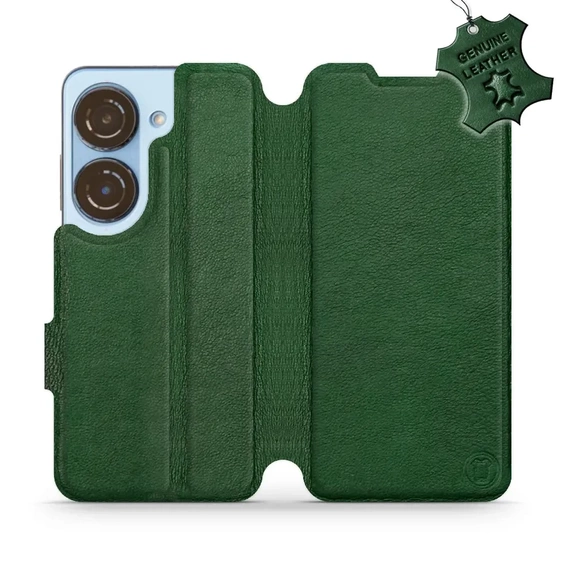 Hülle für Asus Zenfone 10 - Farbe Green Leather