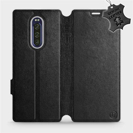 Hülle für Sony Xperia 1 - Farbe Black Leather