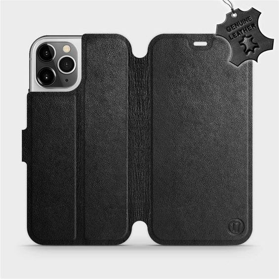 Hülle für Apple iPhone 12 Pro - Farbe Black Leather