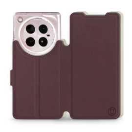 Hülle für Infinix ZERO 40 5G - Farbe Burgund mit Platin