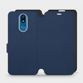 Hülle für LG K40 - Farbe Marine mit Schwarz