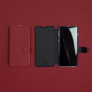 Hülle für Huawei Honor 90 Lite - Farbe Dunkelrot mit Schwarz