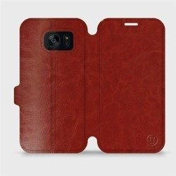 Hülle für Samsung Galaxy S7 Edge - Farbe Brown&Orange