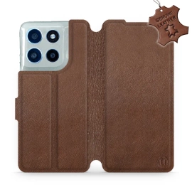Hülle für Motorola Moto G56 5G - Farbe Brown Leather