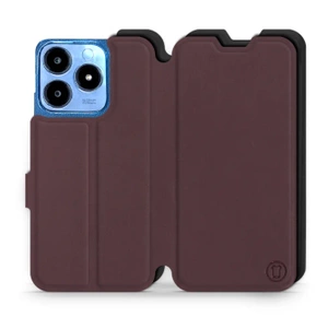 Hülle für Realme C63 - Farbe Burgund mit Schwarz