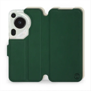 Hülle für Huawei Pura 70 Ultra - Farbe Grün mit Platin