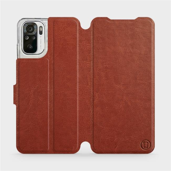 Hülle für Xiaomi Redmi Note 10s - Farbe Brown&Gray