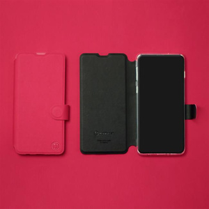 Hülle für Samsung Galaxy S21 FE - Farbe Rot mit Schwarz