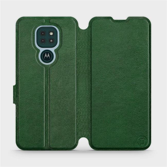 Hülle für Motorola Moto G9 Play - Farbe Green Leather