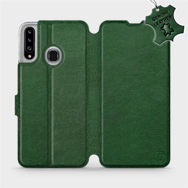 Hülle für Samsung Galaxy A20S - Farbe Green Leather