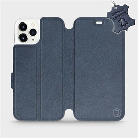 Hülle für Apple iPhone 11 Pro - Farbe Blue Leather