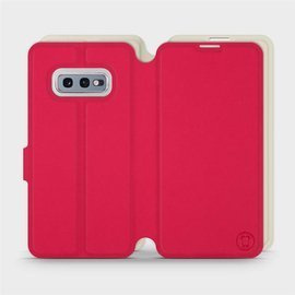 Hülle für Samsung Galaxy S10e - Farbe Rot mit Platin