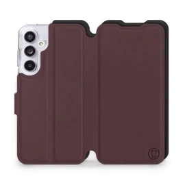 Hülle für Samsung Galaxy A55 5G - Farbe Burgund mit Schwarz