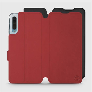 Hülle für Huawei P Smart Pro - Farbe Dunkelrot mit Schwarz