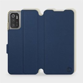 Hülle für Xiaomi Poco M3 Pro 5G - Farbe Marineblau mit Platin