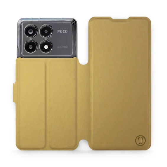 Hülle für Xiaomi POCO X6 Pro - Farbe Gold&Orange