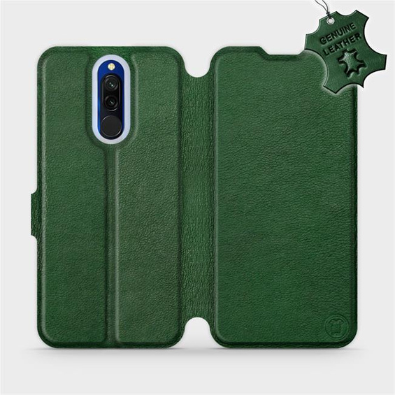 Hülle für Xiaomi Redmi 8 - Farbe Green Leather