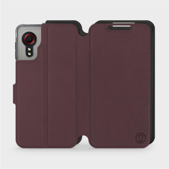 Hülle für Samsung Galaxy Xcover 5 - Farbe Burgund mit Schwarz