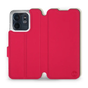 Hülle für Infinix Smart 9 - Farbe Rot mit Platin